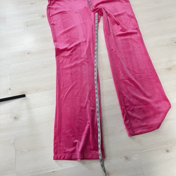 NWT Large JUICY COUTURE Velour Bling Tracksuit Hoodie & Pant Hot Pink - Picture 8 of 11